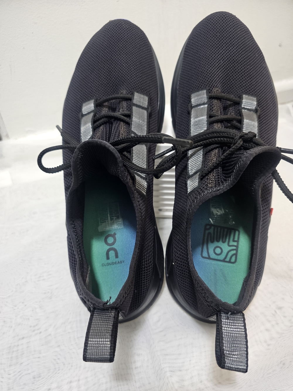 On CloudeasyBlack MeshLaceUp LowTop AthleticSneakers 3MO11730485Size US13 UK12.5 - Picture 5 of 12